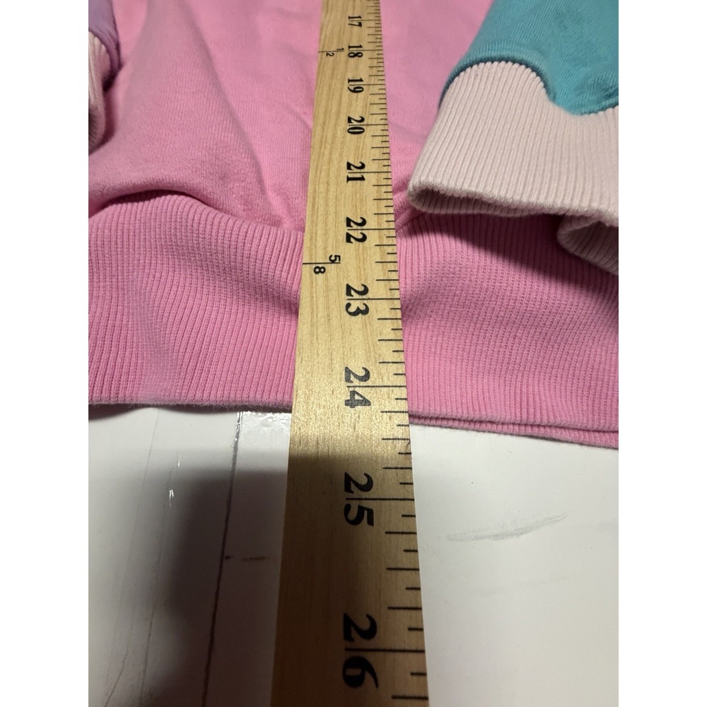 Teddy Fresh Classic Color Block Hoodie XL Pink Teal Purple H3H3 Streetwear - Picture 3 of 10